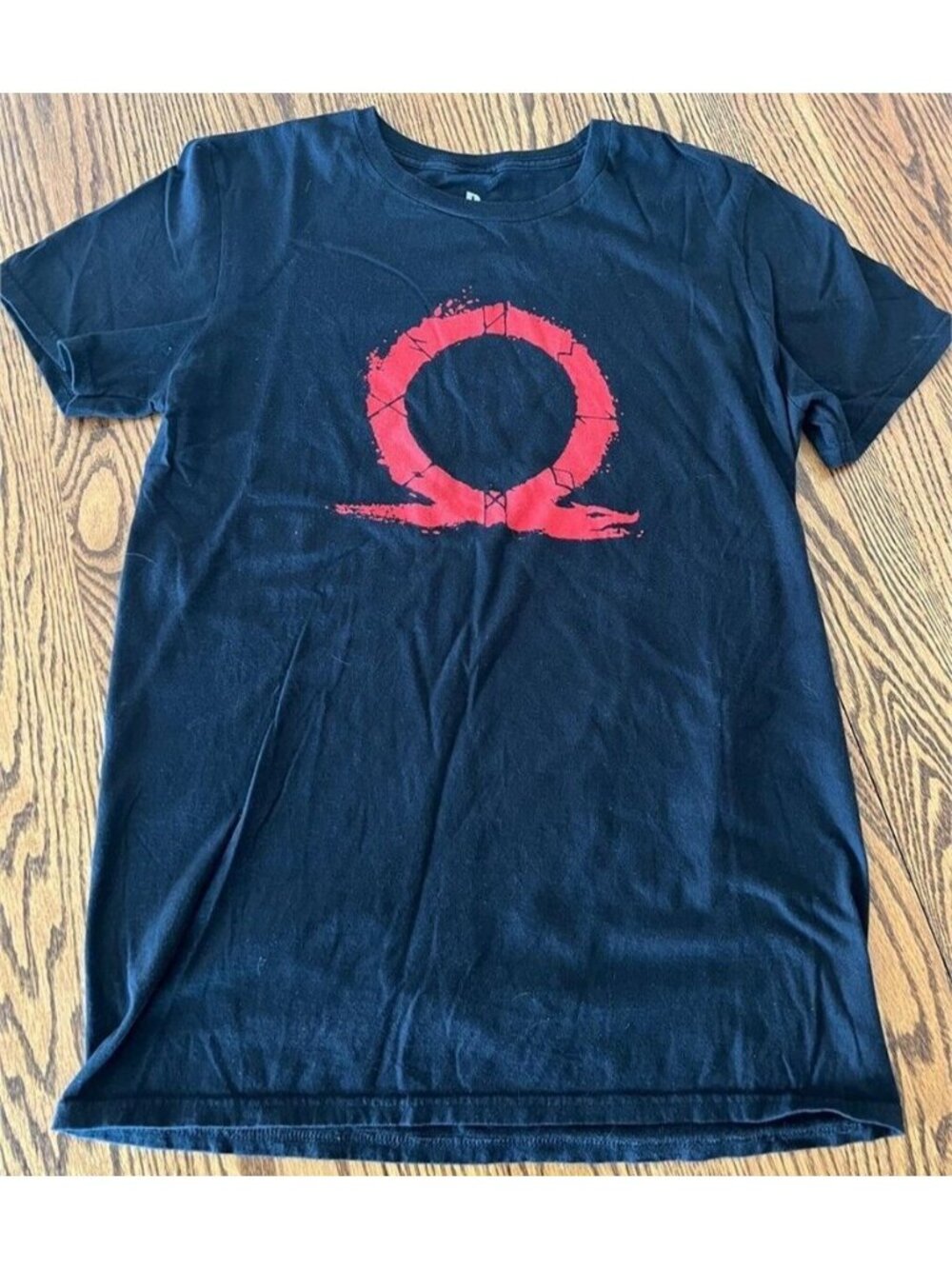 PlayStation God Of War Logo Sz M Graphic T-Shirt Video Game Kratos